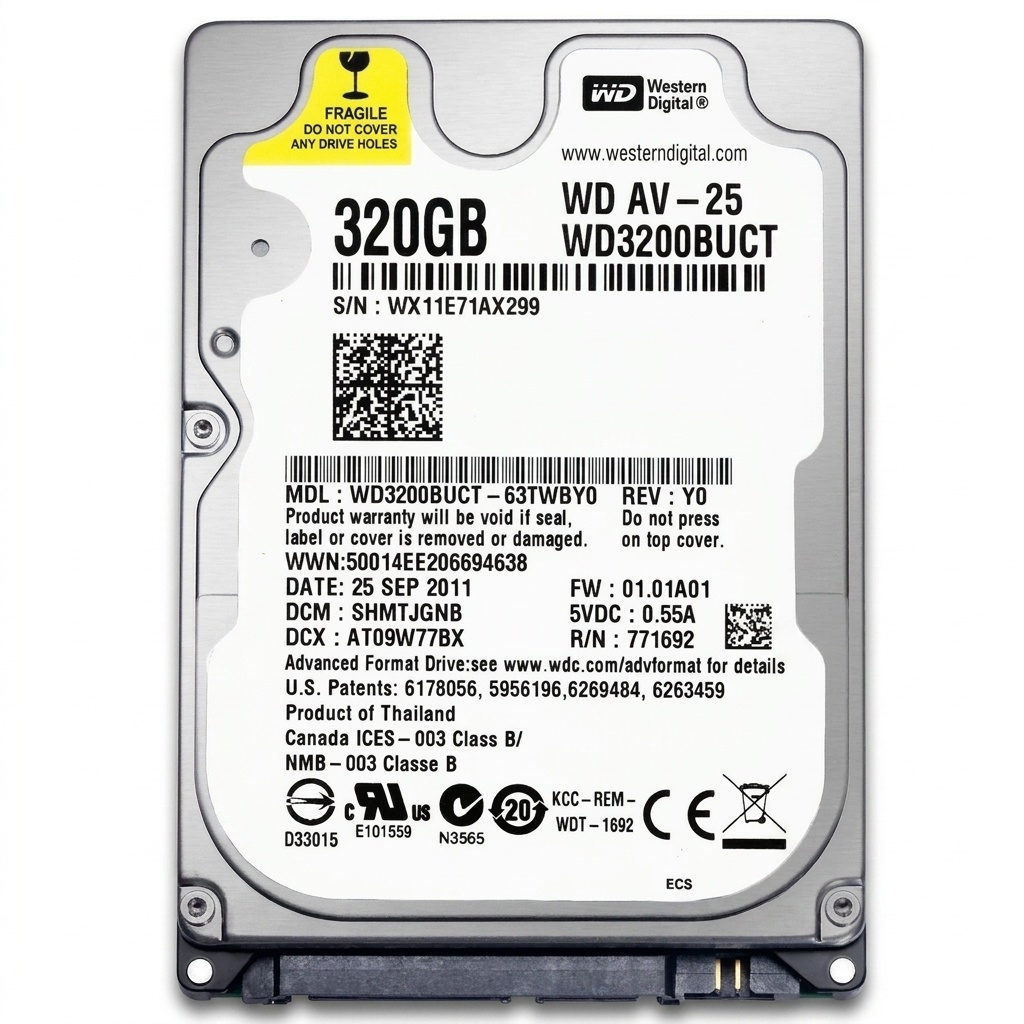 هارددیسک اینترنال وسترن دیجیتال مدل WD3200BUCT ظرفیت 320 گیگابایت