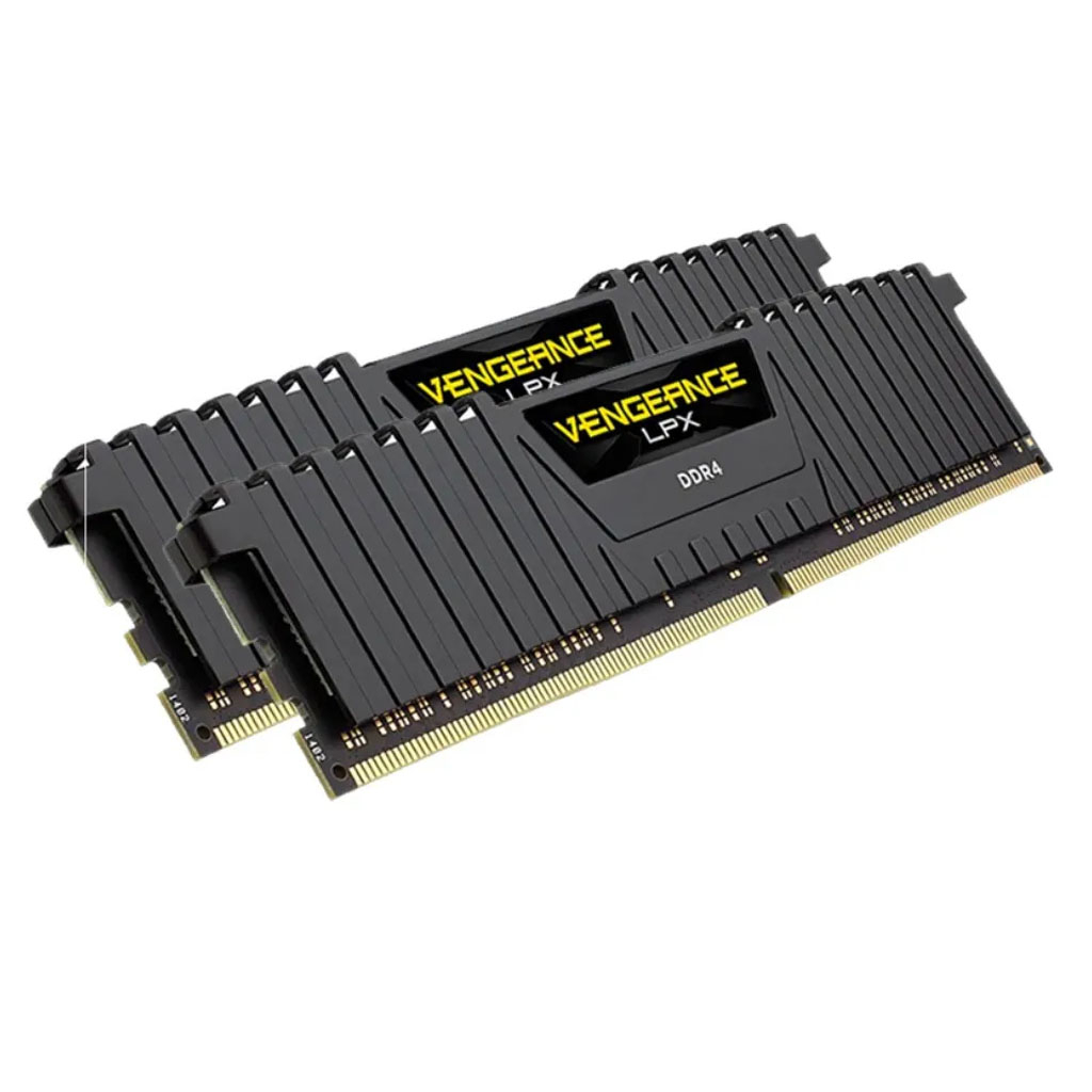 رم دسکتاپ DDR4 دو کاناله Corsair مدل VENGEANCE LPX ظرفیت 32GB فرکانس 3600MHz تایمینگ CL18 با هیت‌سینک آلومینیومی و پشتیبانی از XMP 2.0